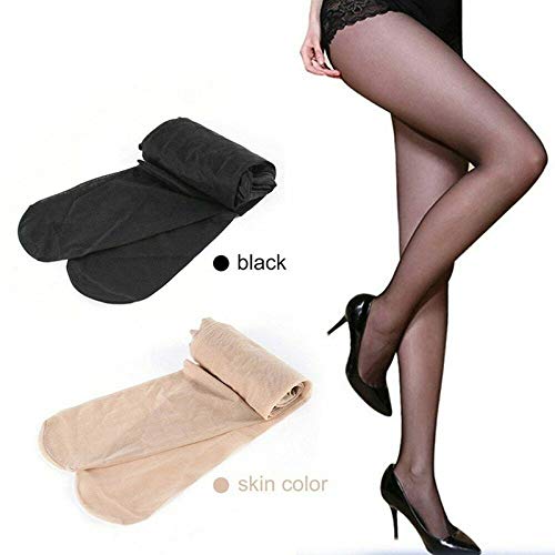 Teekit Leotardos de Tubo de Horno para Mujer con Forma de Tetera 4D, Medias elásticas para los pies. Negro