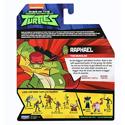 Teenage Mutant Ninja Turtles- Raph The Muscles Figura de acción, Color líder' (Flair Leisure Products TUAB0100) , color/modelo surtido