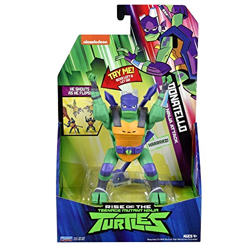 Teenage Mutant Ninja Turtles TUAB2200 The Rise Deluxe Action Figures - Donatello Sideflip Attack