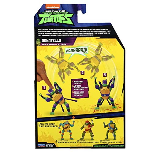 Teenage Mutant Ninja Turtles TUAB2200 The Rise Deluxe Action Figures - Donatello Sideflip Attack