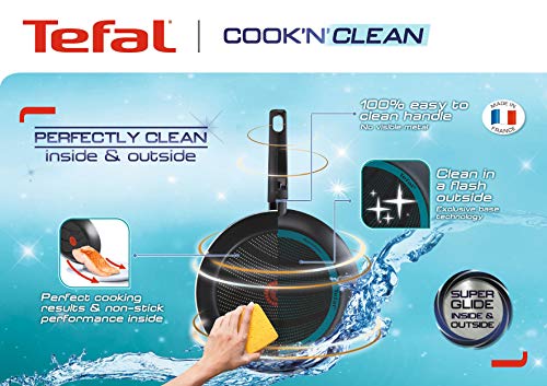 Tefal Cook 'N' Clean B29990 Juego de sartenes, Aluminio