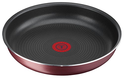 Tefal INGENIO ESSENTIAL - Batería de cocina (20 unidades, tapa hermética, antigrasa, cuchara, espátula, crepes y cucharón largo y ángulo con mango clásico tratado, color rojo L2289002