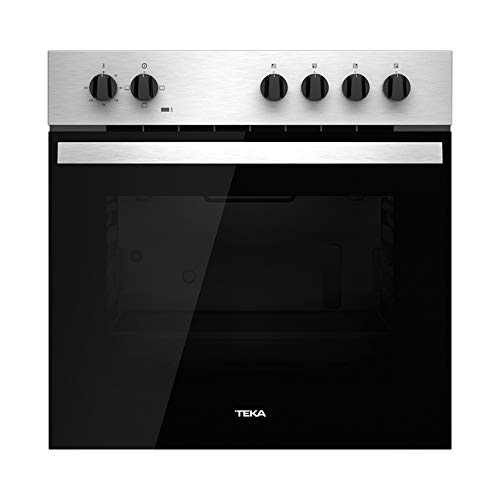 Teka Horno Polivalente Convencional | Modelo HBE 435 ME | 3 Funciones de cocinado | Acero Inoxidable Antihuella | Eficiencia Energética A | 60 cm | Color Negro, 2593 W, 72 litros