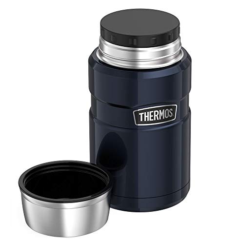 Termos rey del acero inoxidable Frasco de Alimentos - Midnight Blue (710 ml)