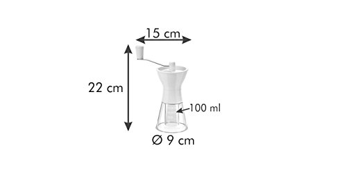 Tescoma Handy Molinillo de Café, Blanco, 11,5 x 9,5 x 19,5 cm