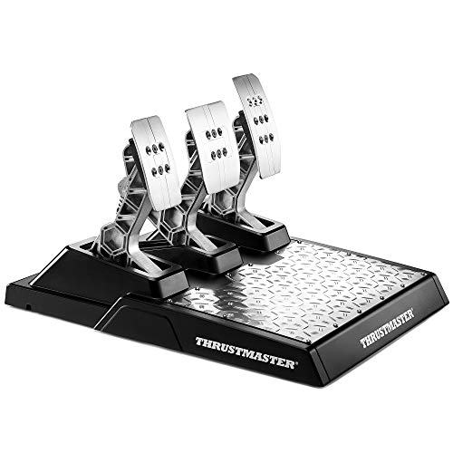 Thrustmaster T-LCM Pedals — Pedales profesionales magnéticos y con “Load Cell” metálicos y ajustables para PC, PS4 y Xbox One