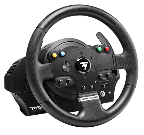 Thrustmaster TMX Force Feedback - Volante realista de carreras con pedales grandes para XboxOne/PC, 28 cm de diámetro, con Licencia Oficial Xbox One