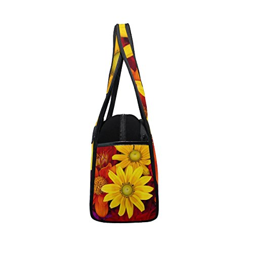 TIZORAX Gerbera Otoño Flor Colorido Floral Viaje Duffel Bolsa Deportiva Gimnasio Bolso Bandolera