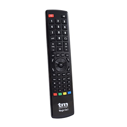 TM Electron TMURC501 - Mando a distancia universal Magic 5 en 1 compatible con televisores de grandes marcas, no necesita programación ni códigos