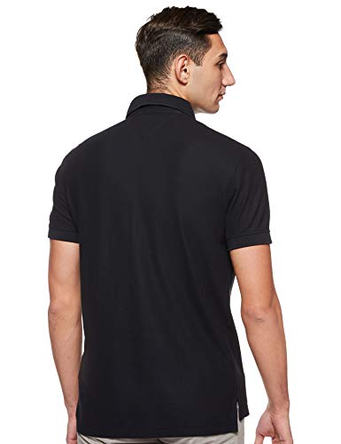 Tommy Hilfiger Core Hilfiger Regular Polo, Negro (Flag Black 060), Large para Hombre