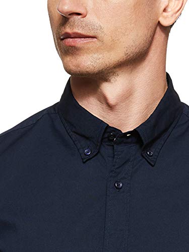 Tommy Hilfiger Core Stretch Slim Poplin Shirt Camisa, Azul (Sky Captain 403), XX-Large para Hombre