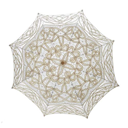 TopTie Paraguas de encaje Parasol Boda Nupcial fotografía para la Decoración de Disfraces de Halloween Accesorios