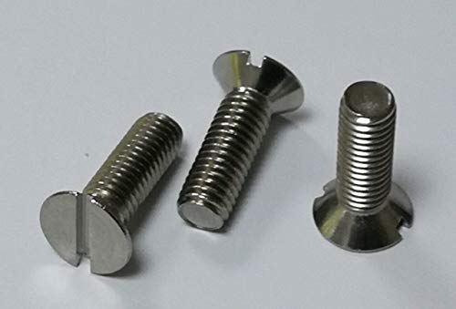 Tornillo avellanado con ranura DIN 963, material acero inoxidable V2A/Aisi 304 (10 unidades)