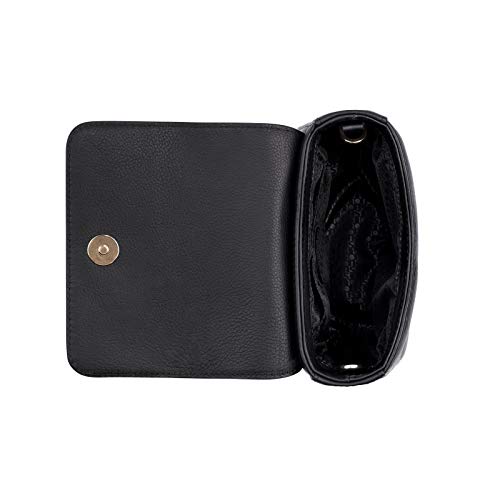 Tous Renita Piel Rene, Bolso Bandolera para Mujer, (Negro 495900348), 15.5x13.5x6.5 cm (W x H x L)