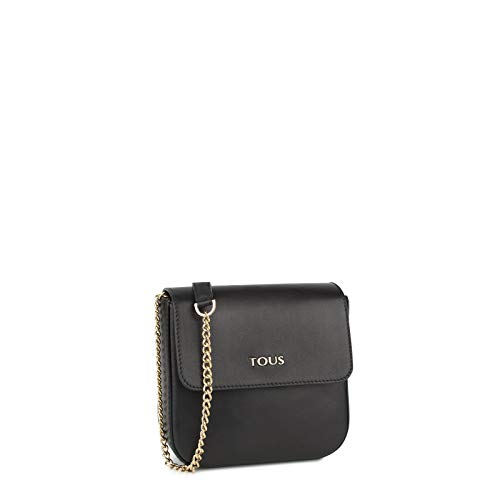 Tous Renita Piel Rene, Bolso Bandolera para Mujer, (Negro 495900348), 15.5x13.5x6.5 cm (W x H x L)