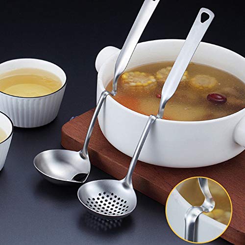 Trampa de grasa Cuchara separadora de sopa de aceite, Sopa Suministros de cocina para el hogar Vajilla Cuchara para quitar grasa(B)