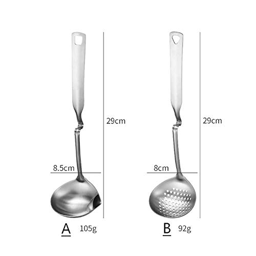 Trampa de grasa Cuchara separadora de sopa de aceite, Sopa Suministros de cocina para el hogar Vajilla Cuchara para quitar grasa(B)