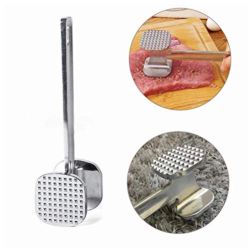 TrifyCore 1pc Arte de la Cocina del Metal Carne ablandador Mallet Ablandador de Carne de Martillo de Carne de Cerdo del Filete de Pollo Pescado Good Grips Peso Pesado Metal Carne ablandador