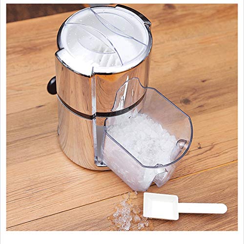 Trituradora De Hielo: Trituradora De Hielo Para Encimeras Para El Hogar/Máquina Para Hacer Batidos, Planificadora Manual De Mini Hielo,Silver