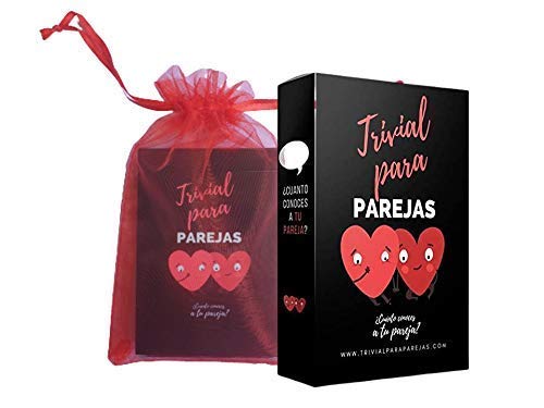 |Trivial Para Parejas |JUEGO DE CARTAS MUY DIVERTIDO| ¿Cuánto conoces a tu pareja? | Juego de Preguntas para dos que provoca conversaciones estimulantes. ||Regalos para Parejas| De 2 a 10 Jugadores.