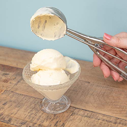 TRIXES Cucharón de Cocina para Alimentos Cucharón Acero Inoxidable de 6 cm para Helado, Puré de Patatas