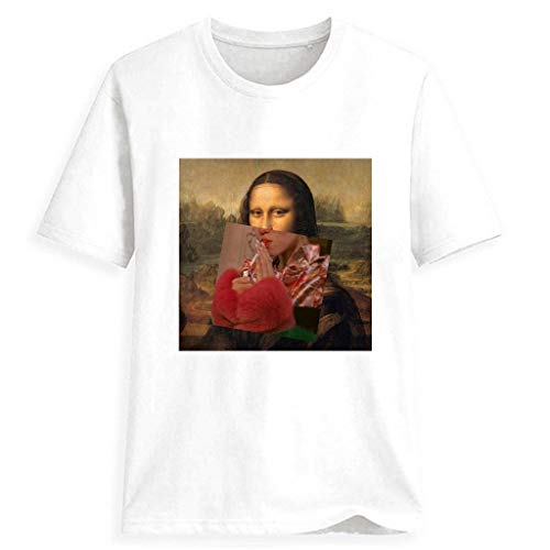 TRonin Mona Lisa, Parodia Camiseta de la impresión 3D Neutra (Color : 10, Size : S)