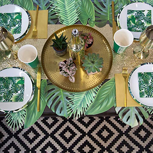 Tropical Fiesta Palm Paper Table Cover