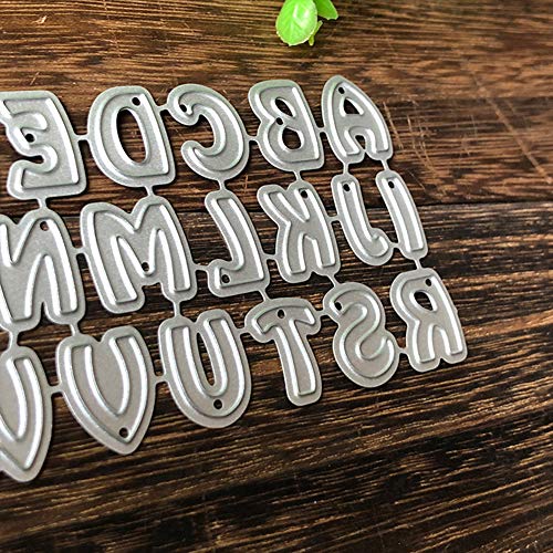 Troqueles de corte Muzhili3, letras del alfabeto, troquel de metal para manualidades, tarjetas de papel, plantilla