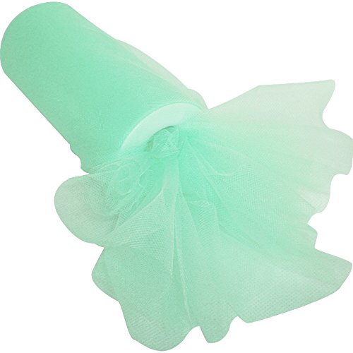 TtS 15cm x 22M Rollo de Tul Malla Carrete de Rodillo Decoración Tulle Craft Tutu Hogar Boda Fiesta Mint Green