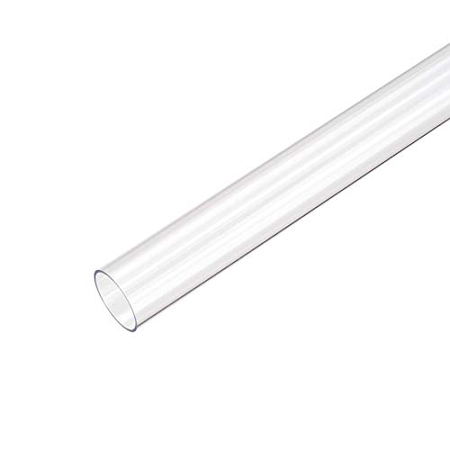 Tubería Transparente Redonda rígida de PVC de 2 Piezas, tubería de Agua Flexible de plástico 12 mm ID x 13 mm OD, 0,5 m