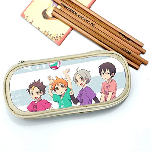 UCAI Haikyuu!! Estuche, diseño de anime japonés, bolsa de almacenamiento de gran capacidad para la escuela, el trabajo en casa y la oficina