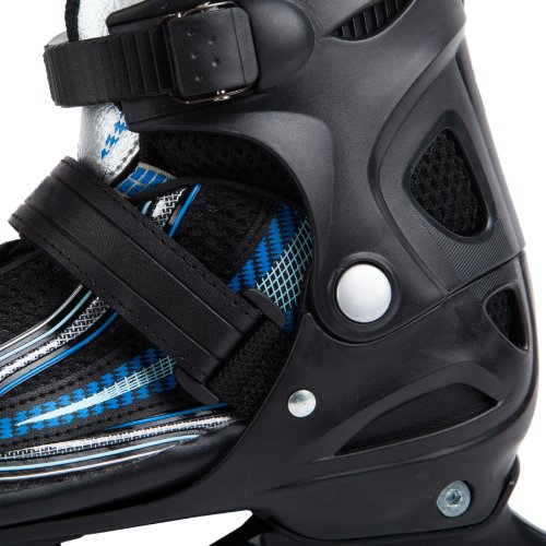 Ultrasport Patines de hielo con sistema de atado rápido y hebilla de bloqueo para una sujeción segura, resistentes al frío hasta -20 °C, Unisex Niños, Negro, Talla 28-31