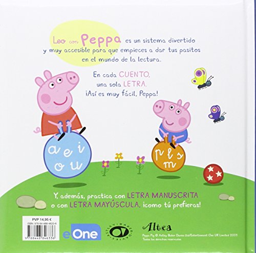 Un cuento para cada letra: a, e, i, o, u, p, m, l, s (Leo con Peppa Pig)