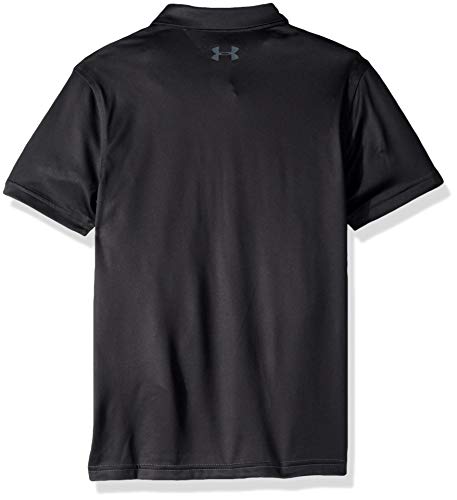 Under Armour Tour Tips - Polo de diseño para niño, Niños, Polo, 1326966, Gris Azabache (010)/Gris Pitch, S