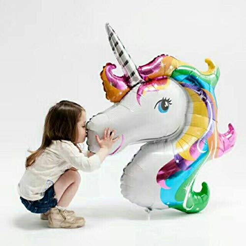 Unicornio gigante globo de papel de aluminio (vendido desinflado)