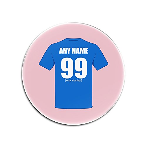 UNIGIFT - Juego de 4 posavasos redondos de cristal de Peterborough United (tema de diseño del club de fútbol, opciones de color), diseño de escudo de fútbol