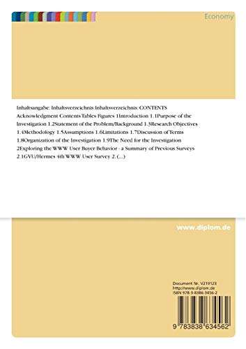 User Buyer Behavior in the World Wide Web: An international empirical survey exploring the WWW Buyer Behavior of Users in Germany and the U.S.