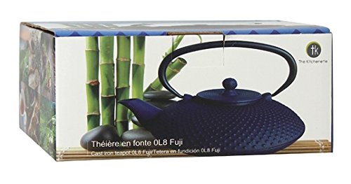 Util'Home 7321629 Fuji - Tetera (Hierro colado, 0,8 L), Color Azul