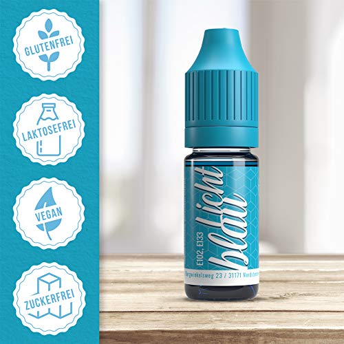 V2 Vape Colorante alimentario de vaina extremadamente concentrado, líquido para colorear bebidas, masas, coberturas y todos los demás productos alimenticios Azul claro