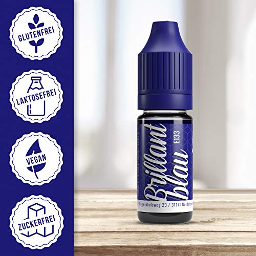 V2 Vape Colorante alimentario de vaina extremadamente concentrado, líquido para colorear bebidas, masas, coberturas y todos los demás productos alimenticios Azul brillante