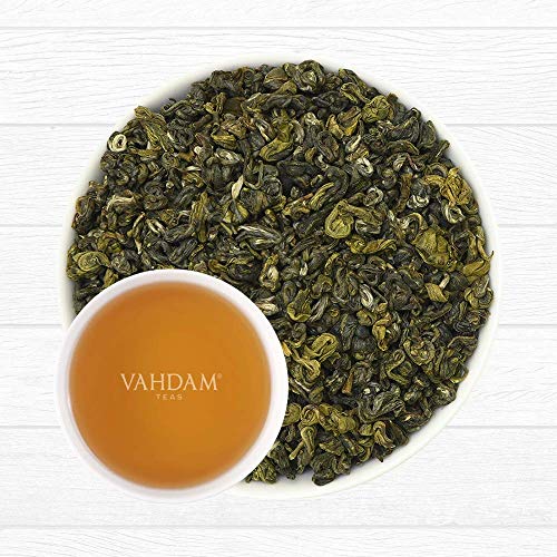 VAHDAM, hojas de té verde de las perlas del Himalaya | 100g (50 Copas) | Hojas sueltas de té verde puro | ANTIOXIDANTES