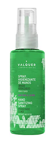 Válquer Spray Higienizante De Manos, Limpiador Hidroalcohólico. Desinfección Manos 100 Ml