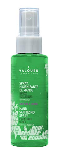 Válquer Spray Higienizante De Manos, Limpiador Hidroalcohólico. Desinfección Manos 100 Ml