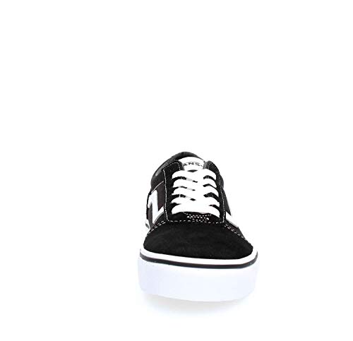 Vans Ward Suede/Canvas, Zapatillas Unisex Niños, Negro ((Suede/Canvas) Black/White Iju) 38.5 EU