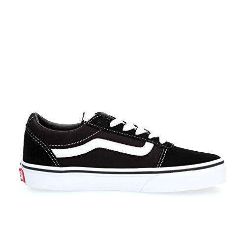 Vans Ward Suede/Canvas, Zapatillas Unisex Niños, Negro ((Suede/Canvas) Black/White Iju) 38.5 EU