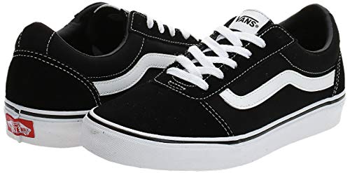 Vans Ward - Zapatillas para Mujer, Negro (Suede/Canvas/Black/White Iju), 39 EU