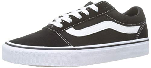 Vans Ward - Zapatillas para Mujer, Negro (Suede/Canvas/Black/White Iju), 39 EU