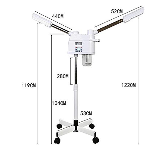 Vaporizador de ozono facial para salón de belleza, equipo de vapor caliente en las ruedas para el hogar personal, hidratante, atomizador, limpieza de poros, humidificador, sistema de hidratación