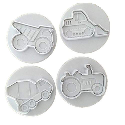 Vehículo Maquinaria Camión Émbolo Moldes Fondant Coche Barco De Vapor Avión Tren Cortadores De Galletas Moldes Taza Decoración De Pasteles Herramientas, Maquinaria Camión