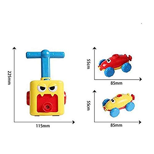 Versión mejorada Juguete lanzador globos para automóvil con globo, juego de lanzador globos para automóvil, inflador de globos, aerodinámica, regalos para niños educativos, (Rana verde)